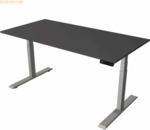 Kerkmann Steh-/Sitztisch Move 2 elektrisch Fu&szlig; silber 160x80x63-127cm