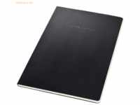 Sigel Notizblock Conceptum A4 120 Seiten Hardcover liniert 80g black
