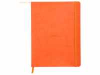 Rhodia Notizbuch Flex 19x25cm liniert 90g/qm 80 Blatt mandarin