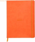 Rhodia Notizbuch Flex 19x25cm liniert 90g/qm 80 Blatt mandarin