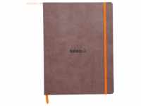 Rhodia Notizbuch Flex 19x25cm liniert 90g/qm 80 Blatt schokolade