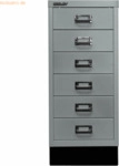 Bisley Schubladenschrank Multidrawers 29er Serie A4 6 Sch&uuml;be silber