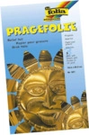 Folia Pr&auml;gefolie Mappe - 19 x 30 cm gold 3 Blatt.