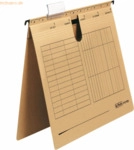 Herlitz H&auml;ngehefter 230g/qm kaufm. Heftung Unireg braun