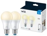 WIZ Signify 2x WiZ Smart LED A60 Birnen 8W = 60W E27 matt 806lm warmwei&Atilde;&Yuml;...