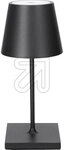 SIGOR LED-Akku-Tischleuchte mini 2,2W 2200/2700K nachtschwarz 4547001 USB-C