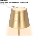 SIGOR NUINDIE LED MINI Akku-Tischleuchte 250mm gold 4547801 USB-C