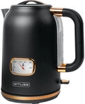 MUSE Edelstahl-Wasserkocher schwarz MS-030 BC