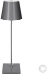 SIGOR NUINDIE LED Akku-Tischleuchte USB-C 380mm graphitgrau 2,2W FlexMood 2200K/2700K