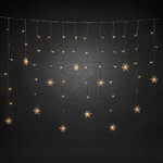 KonstSmide LED Lichtervorhang mit Schneeflocken 60 ww LED 4049-103