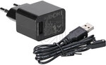 SIGOR Easy-Connect Ladekabel mit Netzteil schwarz 1,2m 4509801