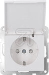 Panasonic Plus 55 Steckdose mit Klappdeckel wei&Atilde;&Yuml; WDTT03102WH-EU1