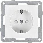 Panasonic Plus 55 Steckdose mit erh. Ber&Atilde;&frac14;hr. wei&Atilde;&Yuml; WDTT03122WH-EU1