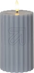 STARtrading LED-Wachskerze "Flamme Stripe " blau 061-70