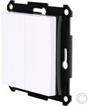 Plejd Funktaster f. 55mm Rahmen wei&Atilde;&Yuml; BT, WPH-01-55W
