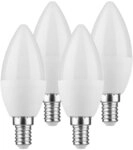 M&Atilde;&frac14;ller Licht 4x M&Atilde;&frac14;ller-Licht LED Kerzen B35 5,5W = 40W E14 matt 470lm