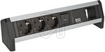 Bachmann GmbH Bachmann DESK Steckdoseneinheit ALU 902.17 3xSchuko-Steckdose