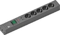 Bachmann GmbH 5-fach BACHMANN CONNECT LINE Steckdosenleiste schwarz 420.0022 5xSchuko
