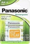 Panasonic Batterien 4x Panasonic-Akku Evolta P06E/4BC 1900