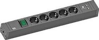 Bachmann GmbH 5-fach BACHMANN CONNECT LINE Steckdosenleiste schwarz 420.0021 5xSchuko