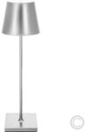 SIGOR NUINDIE LED Akku-Tischleuchte silber 2.2W 180lm 45&Acirc;&deg; rund Stufenlos dimmbar