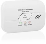 SMARTWARES Kohlenmonoxid Melder 10 Jahre Figaro Sensor + 3 Jahre Batterie BSI RM386