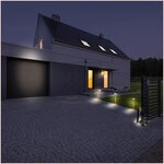 LED's light LED&Acirc;s Light Solar-Wegeleuchte silber mit Bewegungsmelder 1000563 IP44