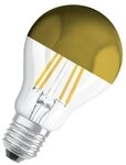 Osram GmbH Osram LED Lampe Retrofit Classsic A Mirror 7W 827 klar E27 Gold 650lm