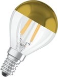 LEDVANCE GmbH Ledvance LED Classic P34 Filament Mirror 4W 827 gold E14