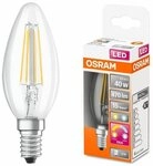 Osram GmbH Osram LED Filament Leuchtmittel Kerze 5W = 40W E14 klar 470lm FS Relax &