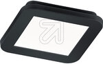 TRIO LED-Deckenleuchte Camillus schwarz IP44 eckig 9W 3000K R62931032