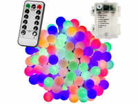 VOLTRONIC® 200 LED Lichterkette Party, bunt, Batt, FB