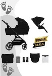 Kinderkraft Kinderwagen 2in1 Yoxi, Kinderkraft: Pure Black