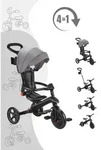 Globber Trike Explorer Foldable 4-in-1 Dreirad / Laufrad, Farbe: Schwarz - Grau