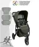 ABC Design Salsa 5 Run Sportkinderwagen, Farbe Kinderwagen: Coal