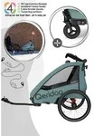 Qeridoo Qupa 1 Plus - Fahrradanh&auml;nger f&uuml;r 1 Kind, Farbe: Mineral Blue