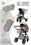 Moon Gio 2.0 Kinderwagen Winterpaket inkl. Handmuff und Fu&szlig;sack, Farbe/Dessin: Ghost
