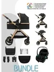 Kinderkraft Kinderwagen 3in1 Esme Pro / Kombikinderwagen, Kinderkraft: Black
