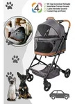 Wonderfold P2 Tier Transportwagen / Hunde Buggy, Wonderfold: Grau