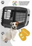 4Pets Dog Caree Transportbox f&uuml;r Haustiere bis 15 kg, Modell: Black Series