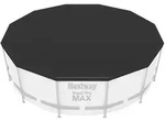 Bestway Abdeckplane &Oslash; 366 cm rund | schwarz | PVC Frame Pool Abdeckung