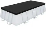 Bestway Abdeckplane 396 x 185 cm | PVC schwarz | f&uuml;r Bestway Frame Pools 404/412 x