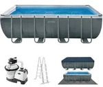 Intex 26356, Intex Frame Pool 549 x 274 x 132 cm Komplettset | Rechteckpool mit