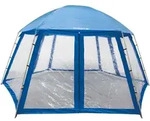 Steinbach Pooldach 600 x 520 x 280 cm | blau | f&uuml;r Pools bis &Oslash; 457 cm