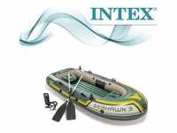 INTEX 68380 Schlauchboot Seahawk 3 mit Pumpe und Paddel
