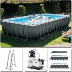 Intex 26364, Intex Frame Pool 732 x 366 x 132 cm Komplettset | Rechteckpool mit
