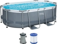 Bestway 5614, Bestway Frame Pool 305 x 200 x 84 cm | Ovaler Pool mit