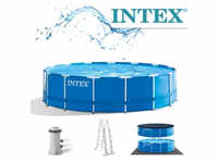 Intex Frame Pool Set Rondo Ø 457 x 122 cm blau - Komplettset