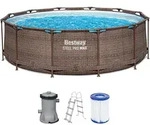 Bestway Frame Pool 366 x 100 cm Steel Pro MAX Set | Rundpool mit Filterpumpe