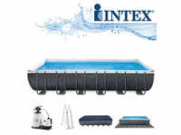 Intex Frame Pool Set Ultra Quadra XTR 732 x 366 x 132 cm - mit Salzwassersystem